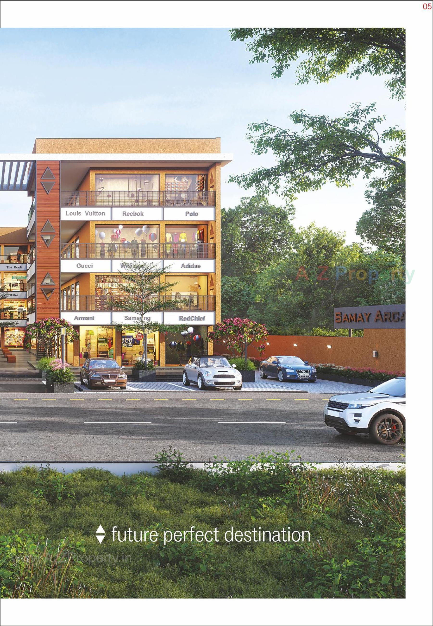 3D Elevation of real estate project Samay Arcade located at Unjha, Mehsana, Gujarat