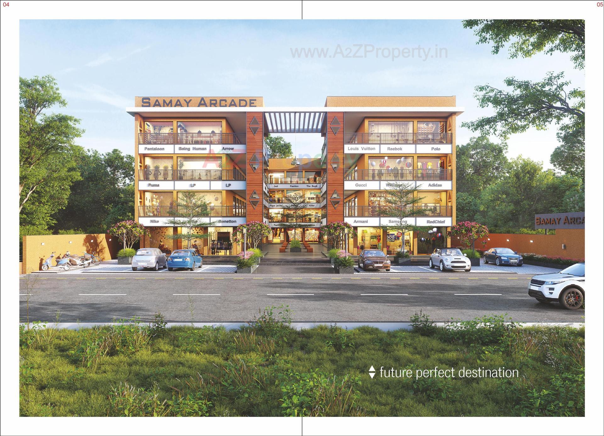 3D Elevation of real estate project Samay Arcade located at Unjha, Mehsana, Gujarat