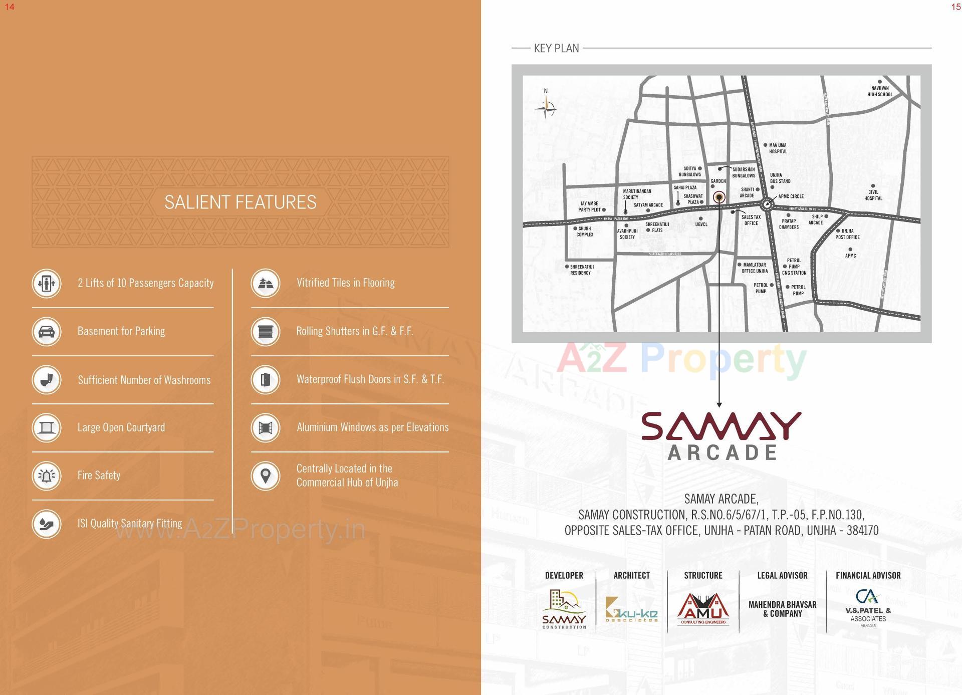  of real estate project Samay Arcade located at Unjha, Mehsana, Gujarat