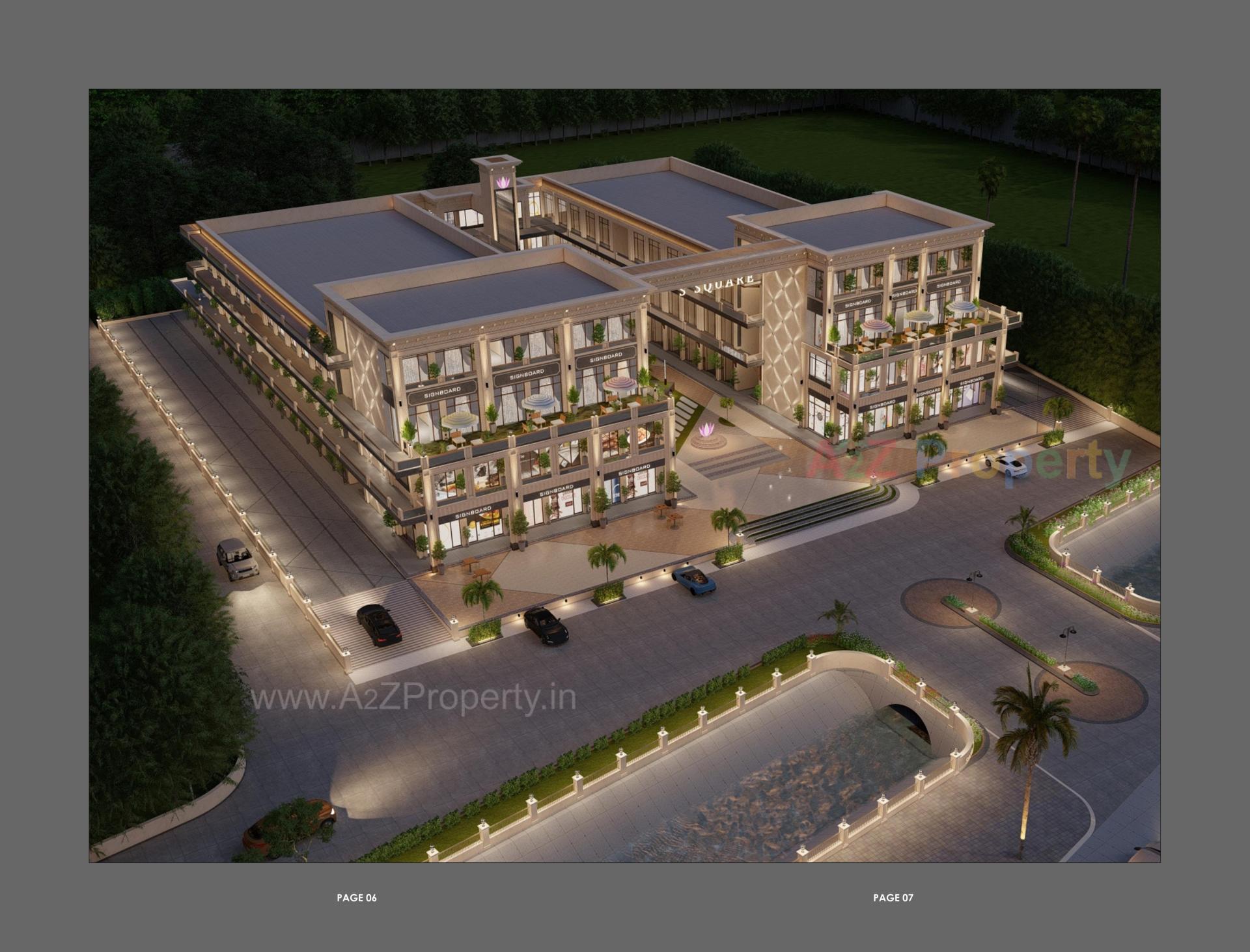 3D Elevation of real estate project Sanskruti S Square located at Visnagar, Mehsana, Gujarat