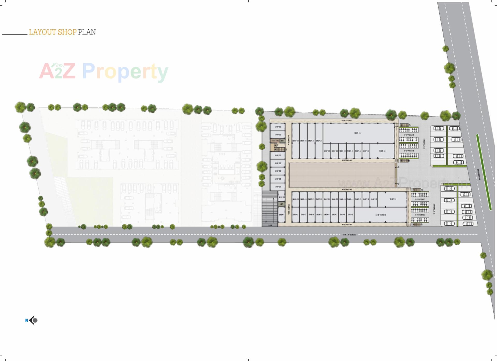 Layout of real estate project Saundarya Skylon located at Mehsana, Mehsana, Gujarat