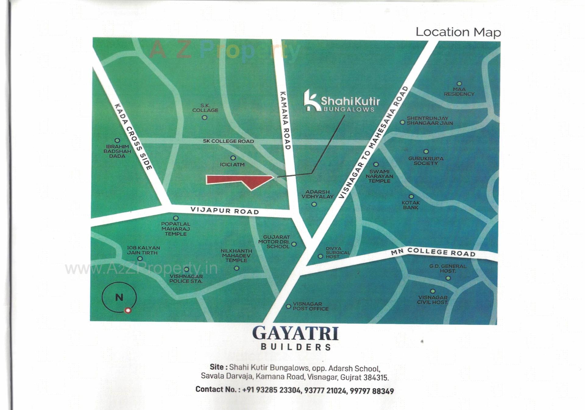  of real estate project Shahi Kutir Bunglows located at Visnagar, Mehsana, Gujarat