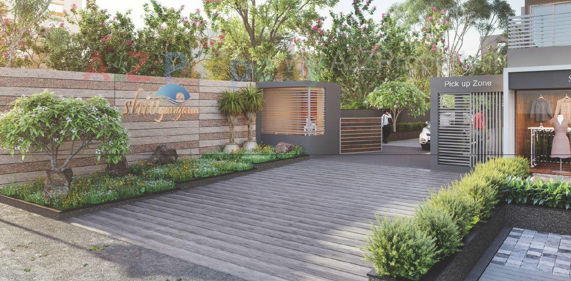 3D Elevation of real estate project Shiv Ganga Hills located at Kadi, Mehsana, Gujarat