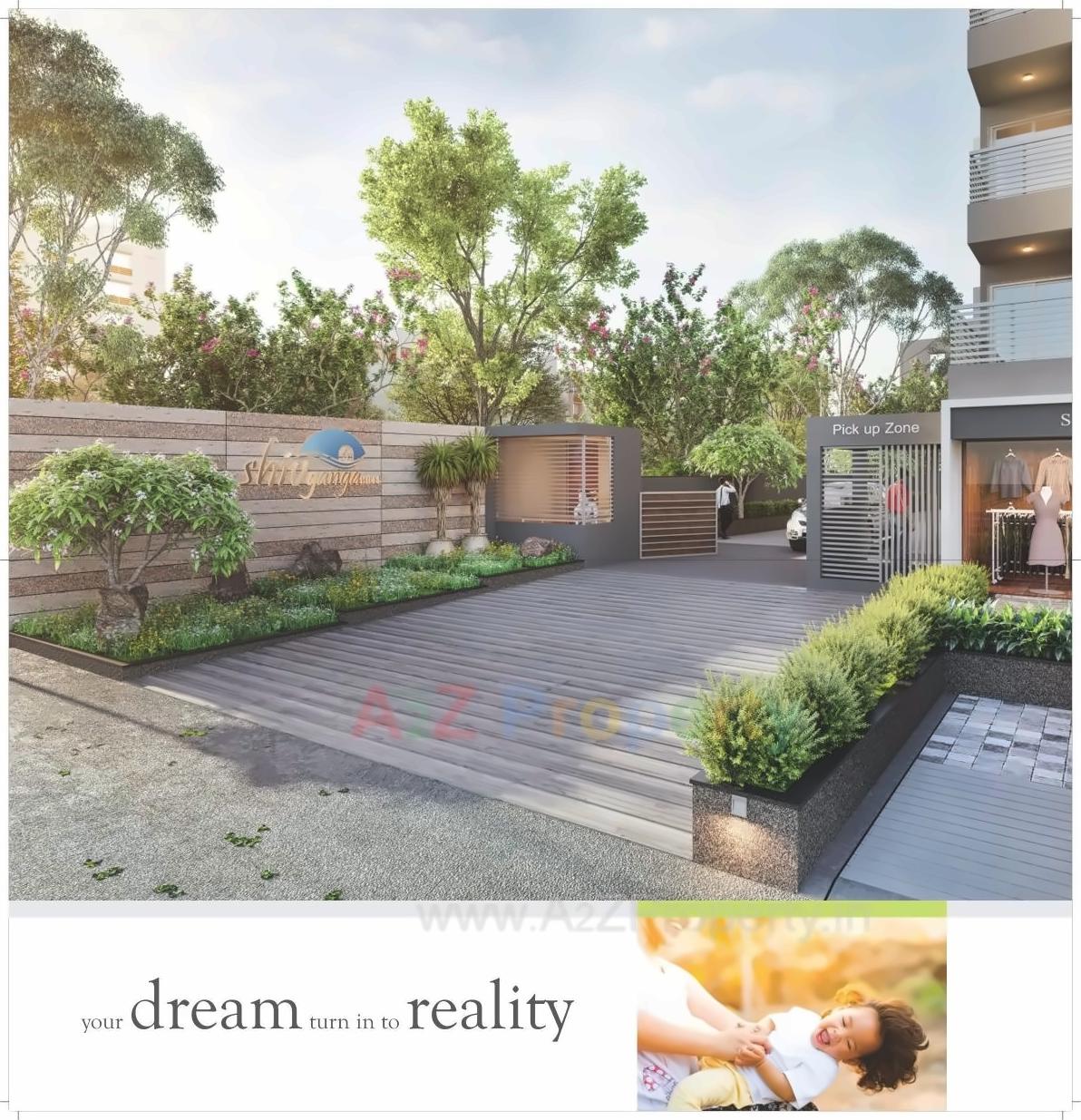 3D Elevation of real estate project Shiv Ganga Hills located at Kadi, Mehsana, Gujarat