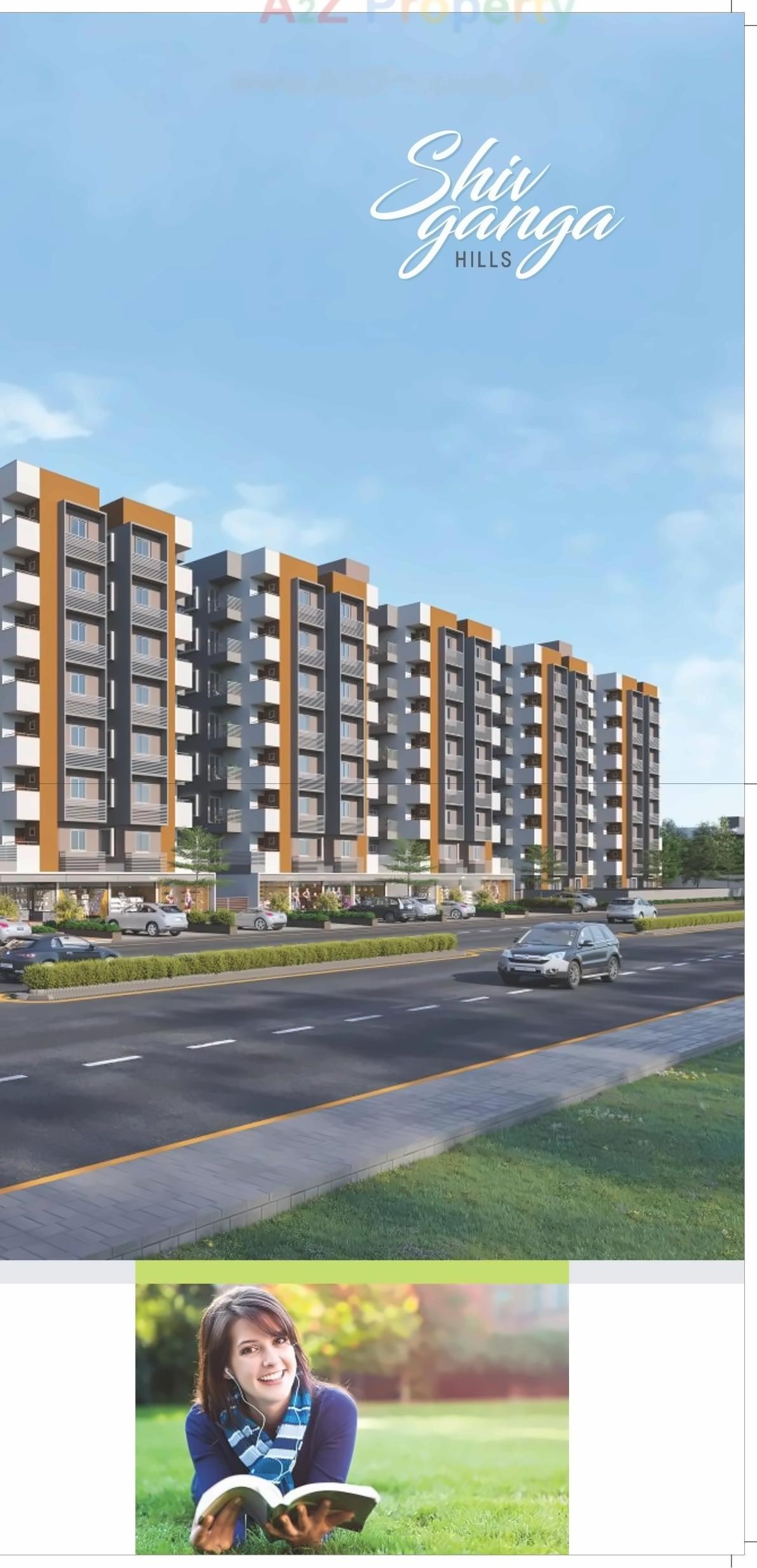 3D Elevation of real estate project Shiv Ganga Hills located at Kadi, Mehsana, Gujarat