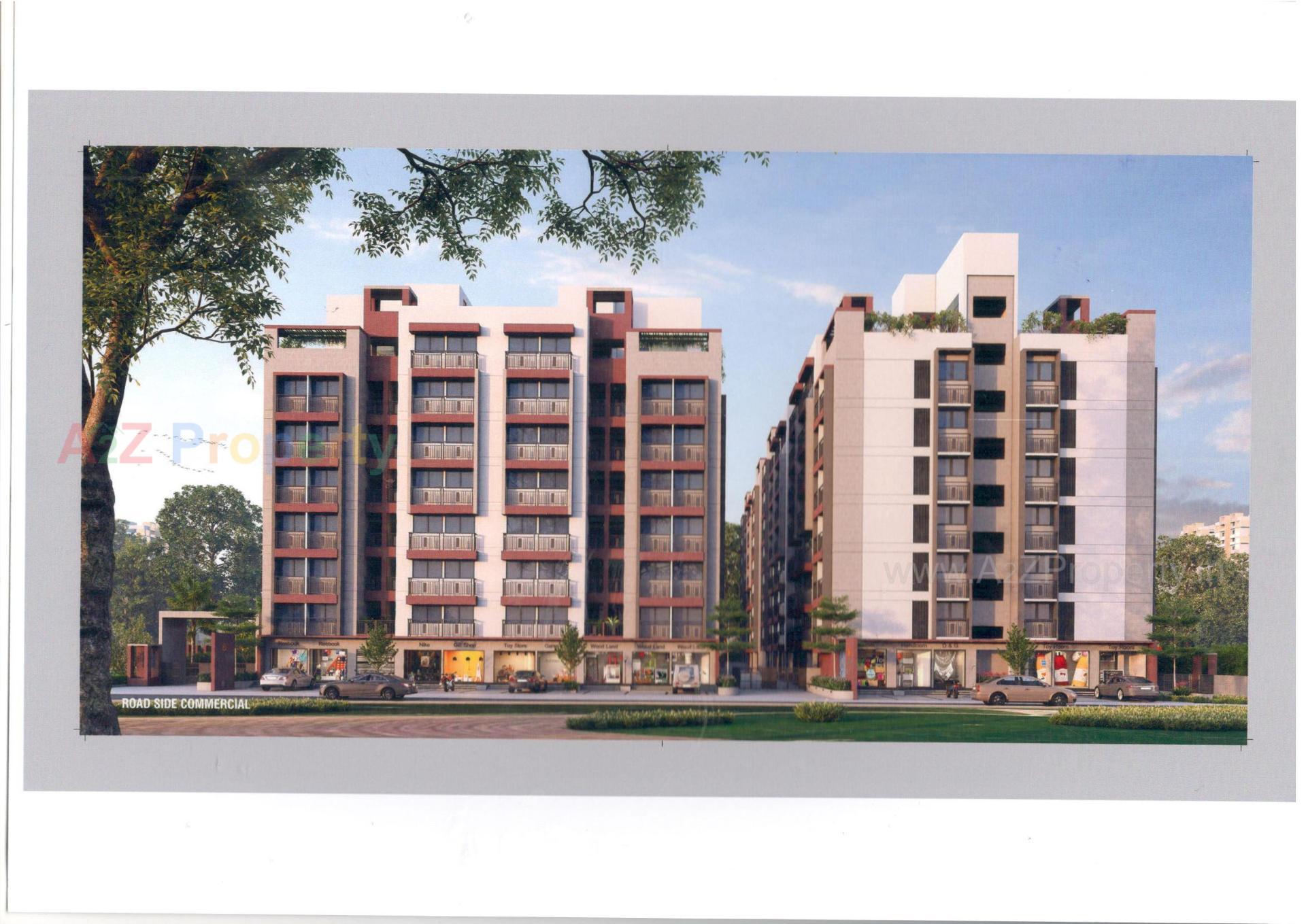 3D Elevation of real estate project Shiv Ganga Parisar located at Mehsana, Mehsana, Gujarat