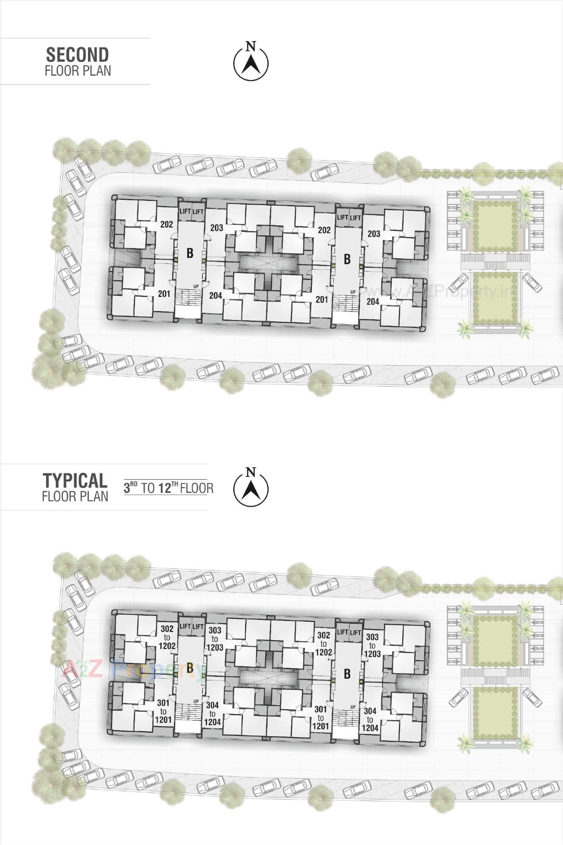Layout of real estate project Shiv Ganga Sky located at Nagalpur, Mehsana, Gujarat
