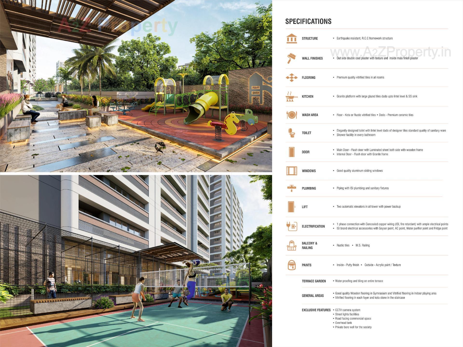 3D Elevation of real estate project Shiv Ganga Sky located at Nagalpur, Mehsana, Gujarat