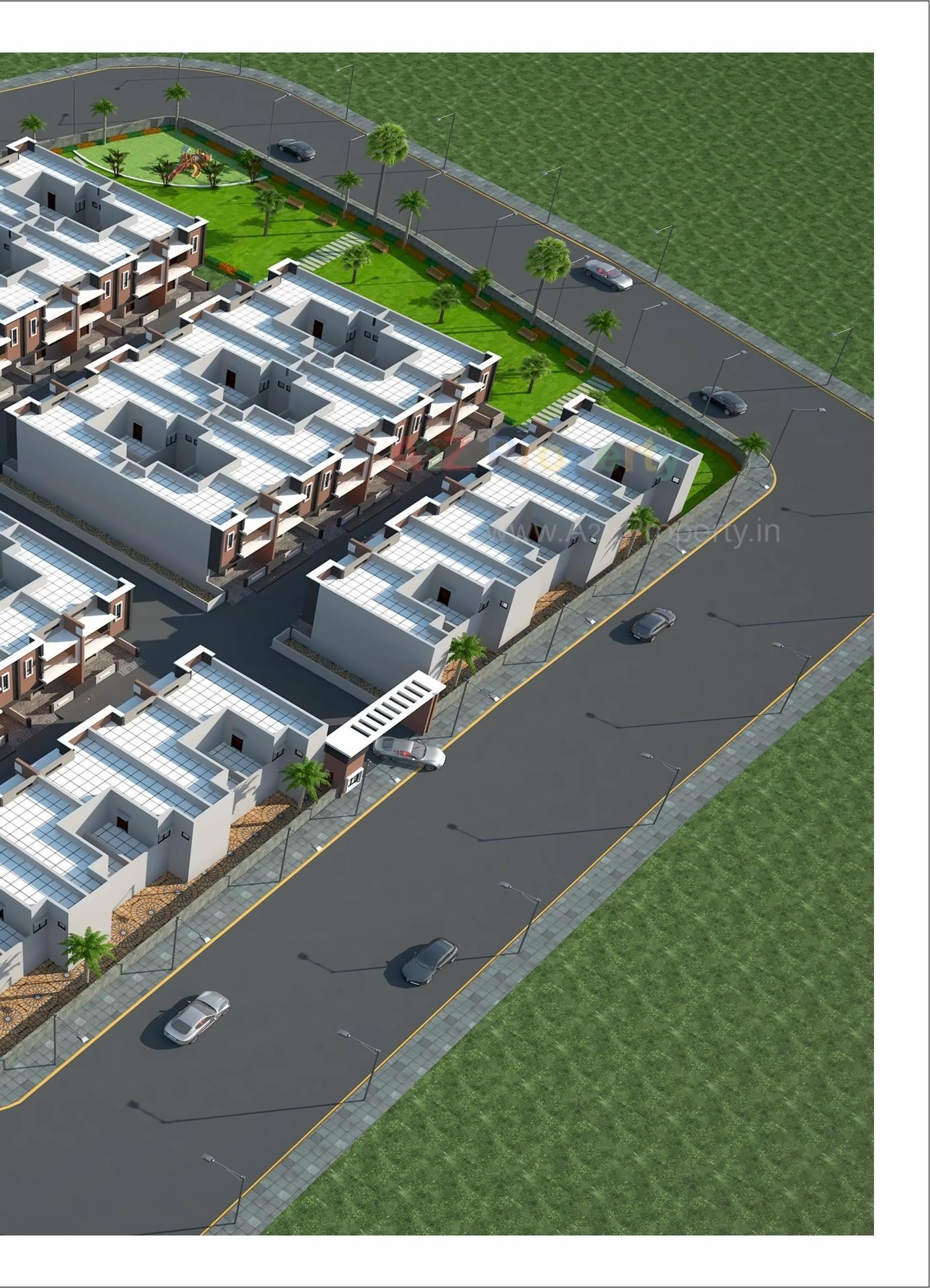 3D Elevation of real estate project Shiv Palace located at Kadi, Mehsana, Gujarat