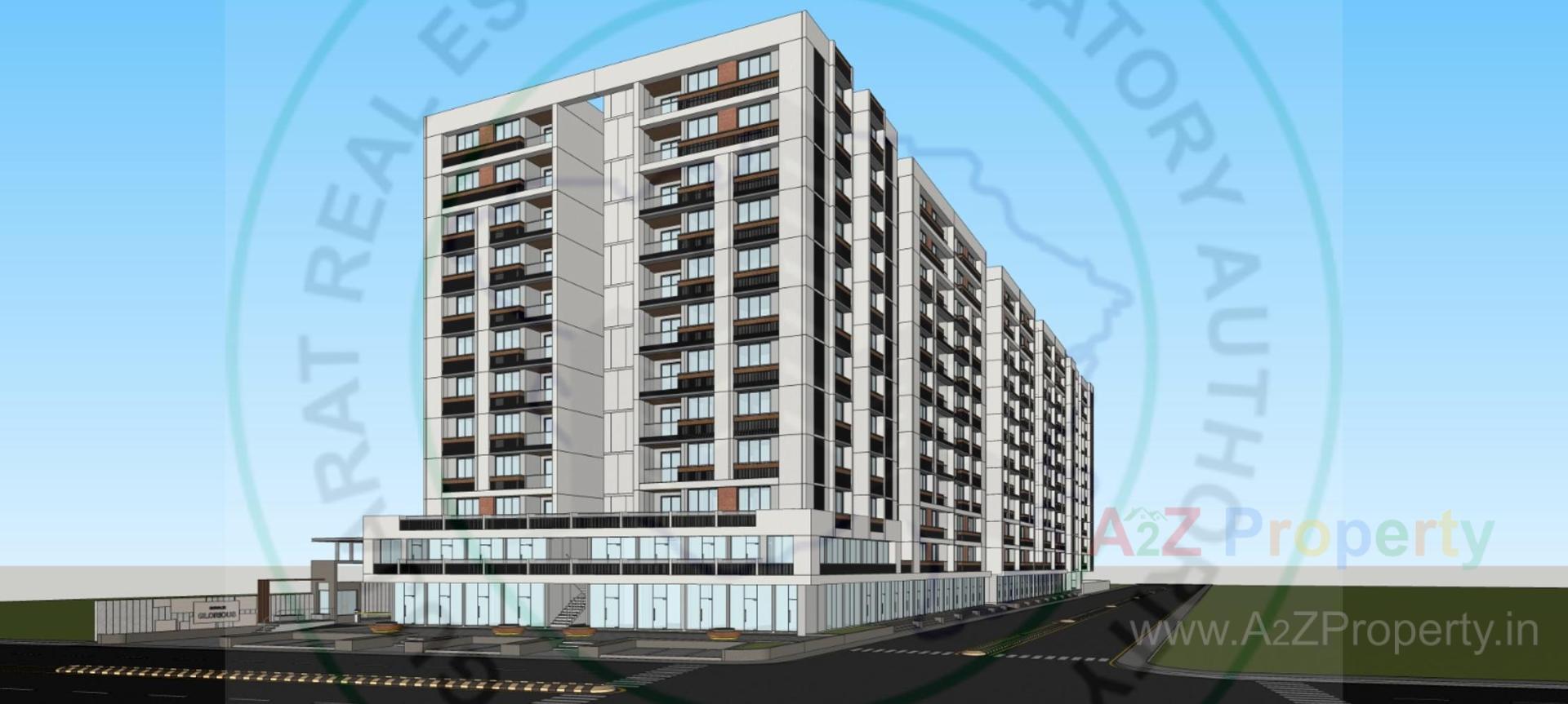 3D Elevation of real estate project Shivalik Glorious located at Nagalpur, Mehsana, Gujarat