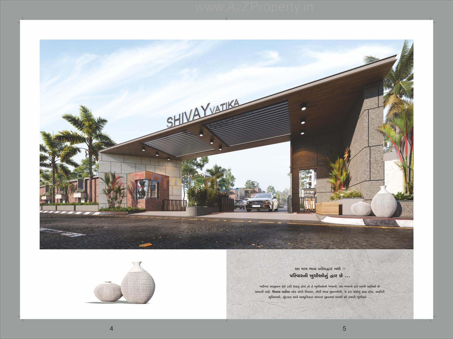 3D Elevation of real estate project Shivay Vatika located at Mehsana, Mehsana, Gujarat