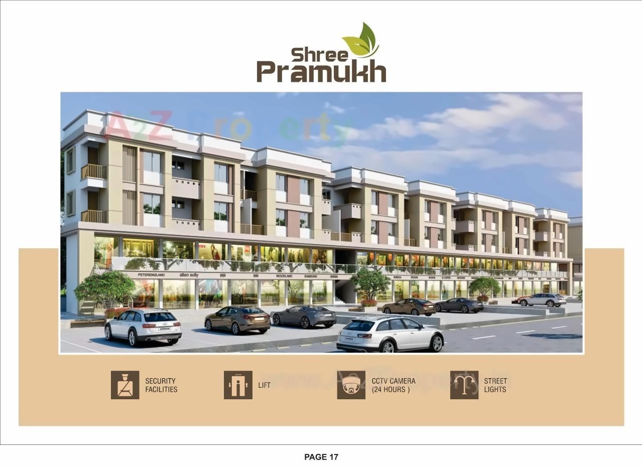 3D Elevation of real estate project Shree Pramukh Apartments located at Visnagar, Mehsana, Gujarat