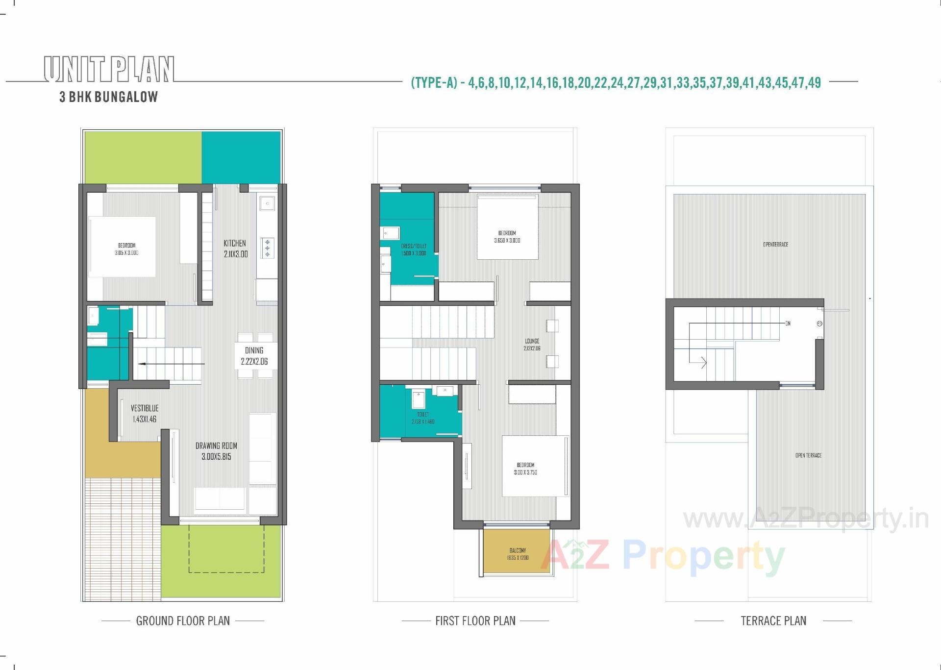 Layout of real estate project Shreenathji Aangan located at Unjha, Mehsana, Gujarat