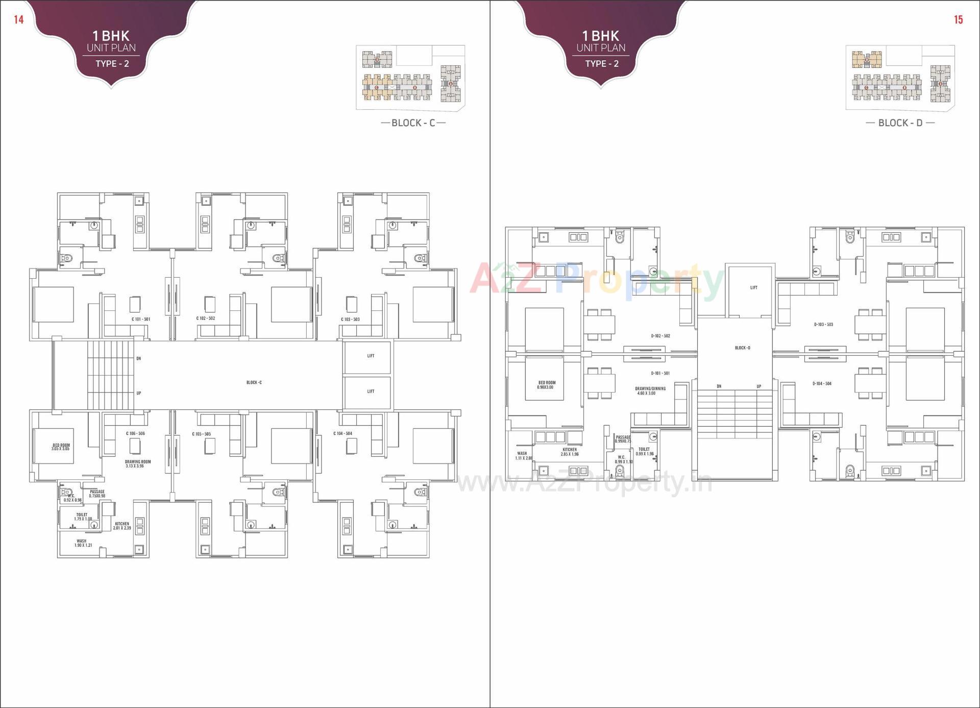 Layout of real estate project Shreenathji Flats located at Unjha, Mehsana, Gujarat