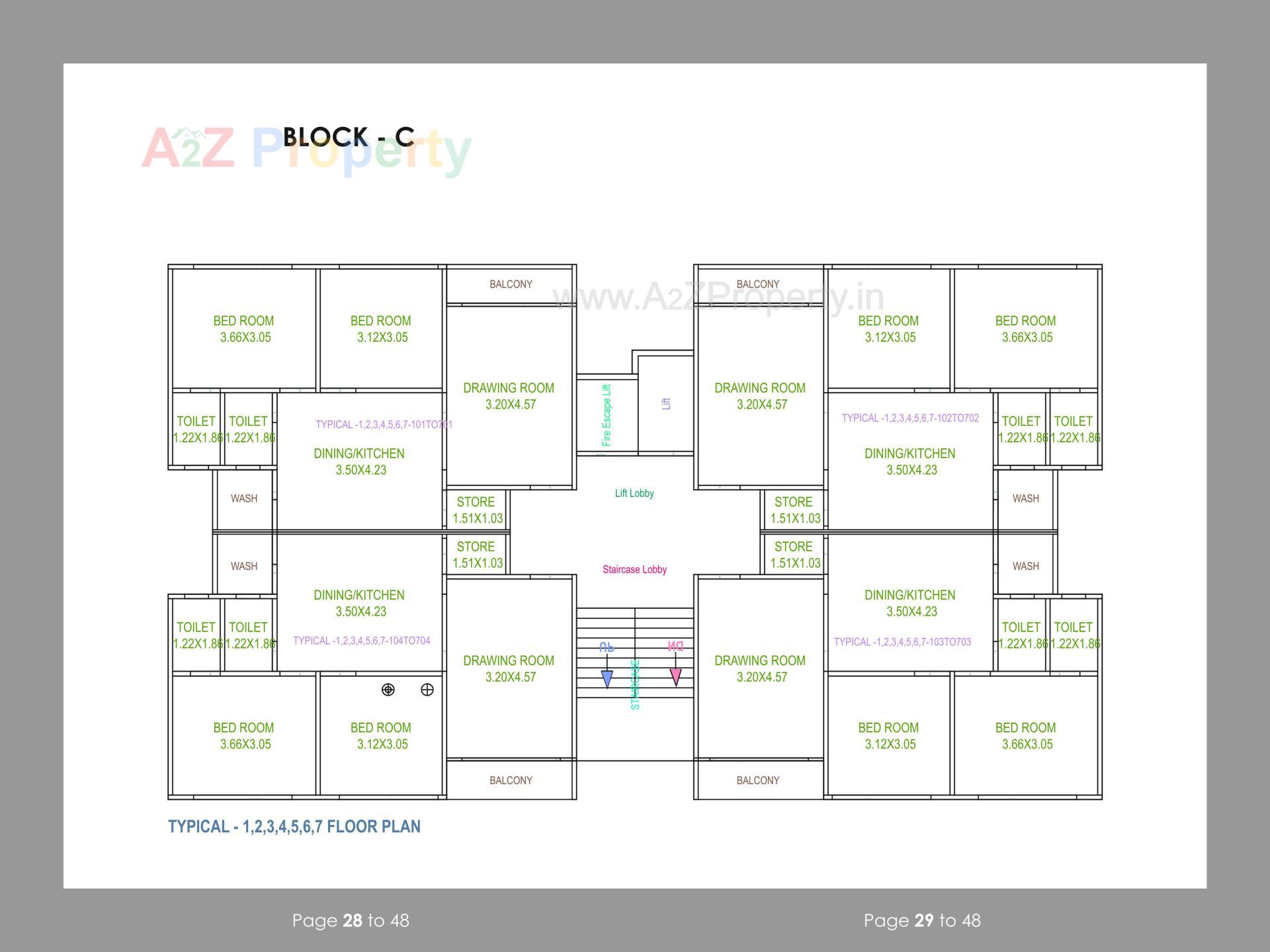 Layout of real estate project Shubh Heights located at Mehsana, Mehsana, Gujarat