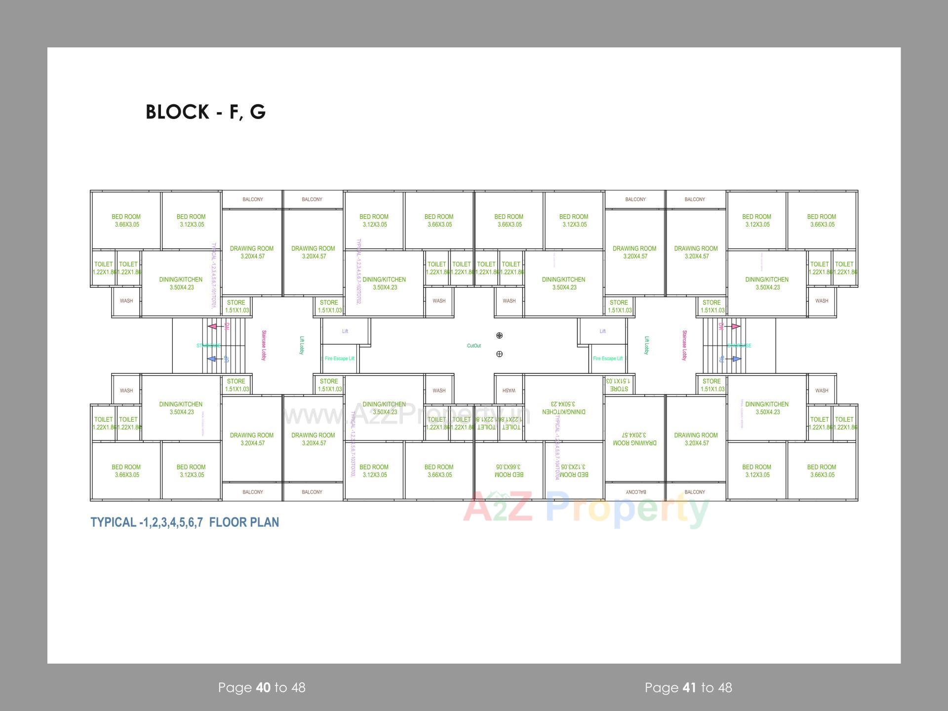 Layout of real estate project Shubh Heights located at Mehsana, Mehsana, Gujarat