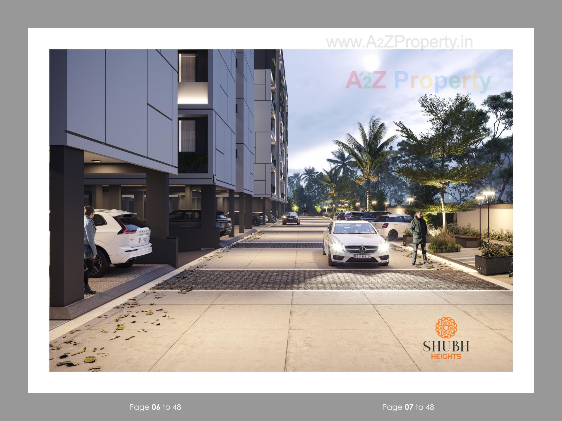 3D Elevation of real estate project Shubh Heights located at Mehsana, Mehsana, Gujarat