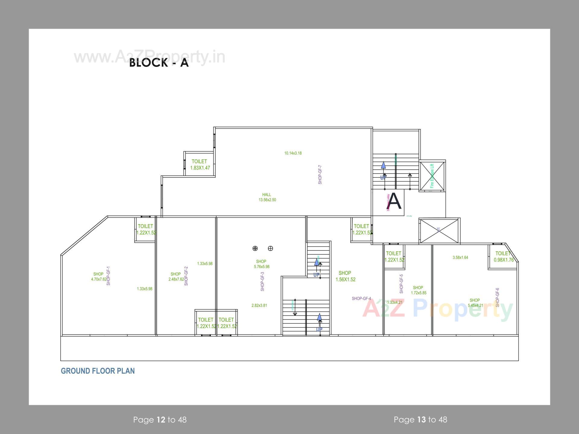 Layout of real estate project Shubh Heights located at Mehsana, Mehsana, Gujarat