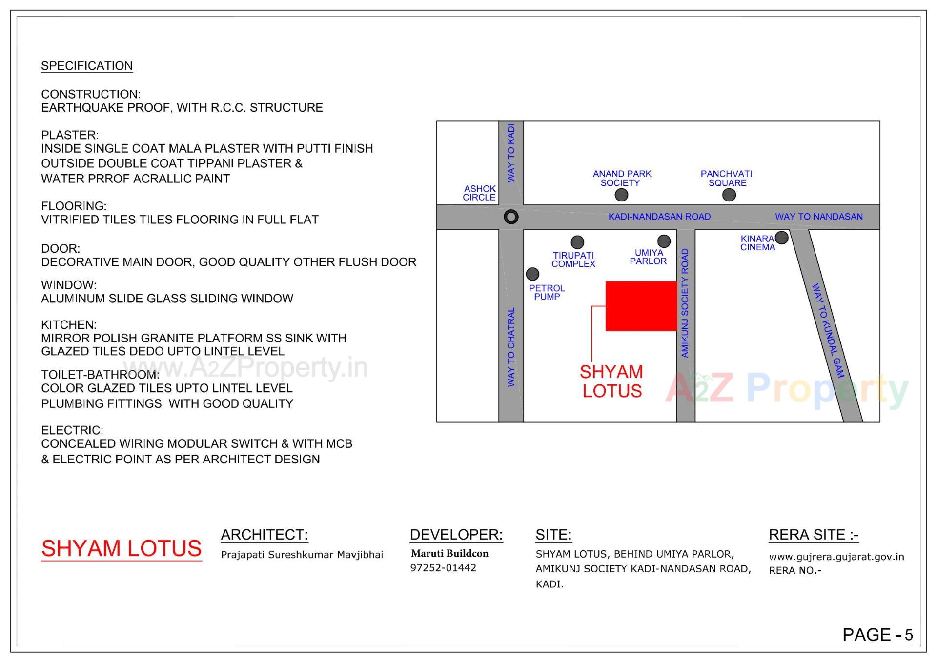  of real estate project Shyam Lotus located at Kadi, Mehsana, Gujarat