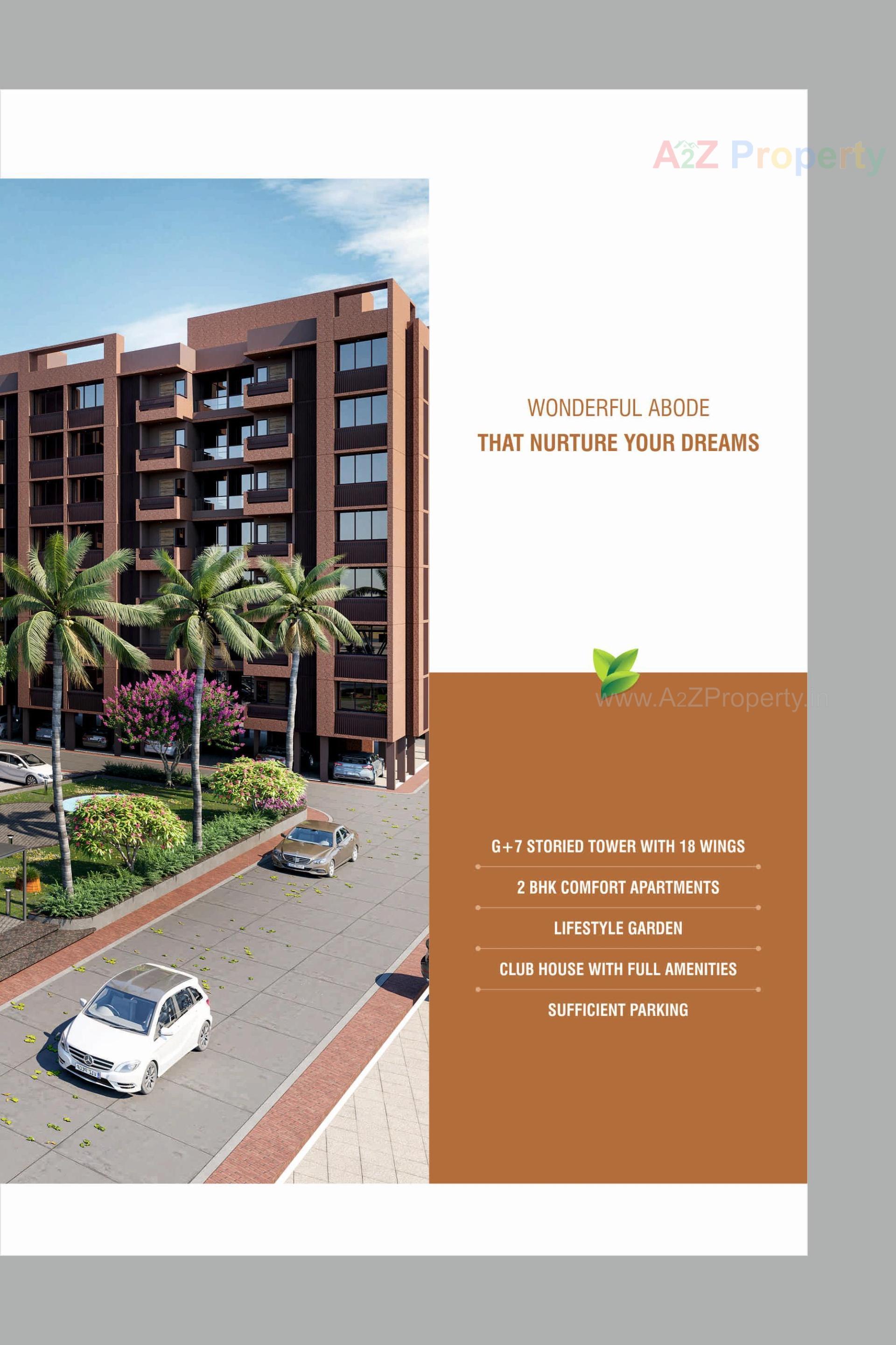 3D Elevation of real estate project Someshwar Garden City located at Nagalpur, Mehsana, Gujarat