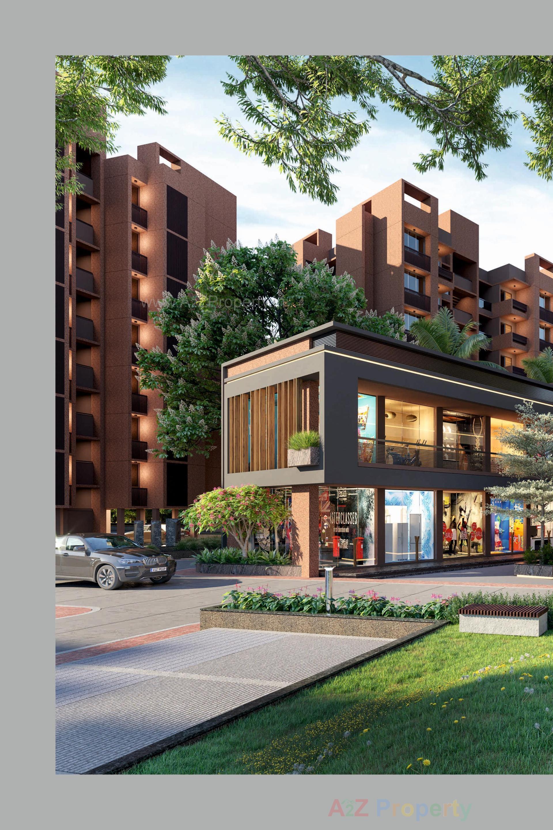 3D Elevation of real estate project Someshwar Garden City located at Nagalpur, Mehsana, Gujarat