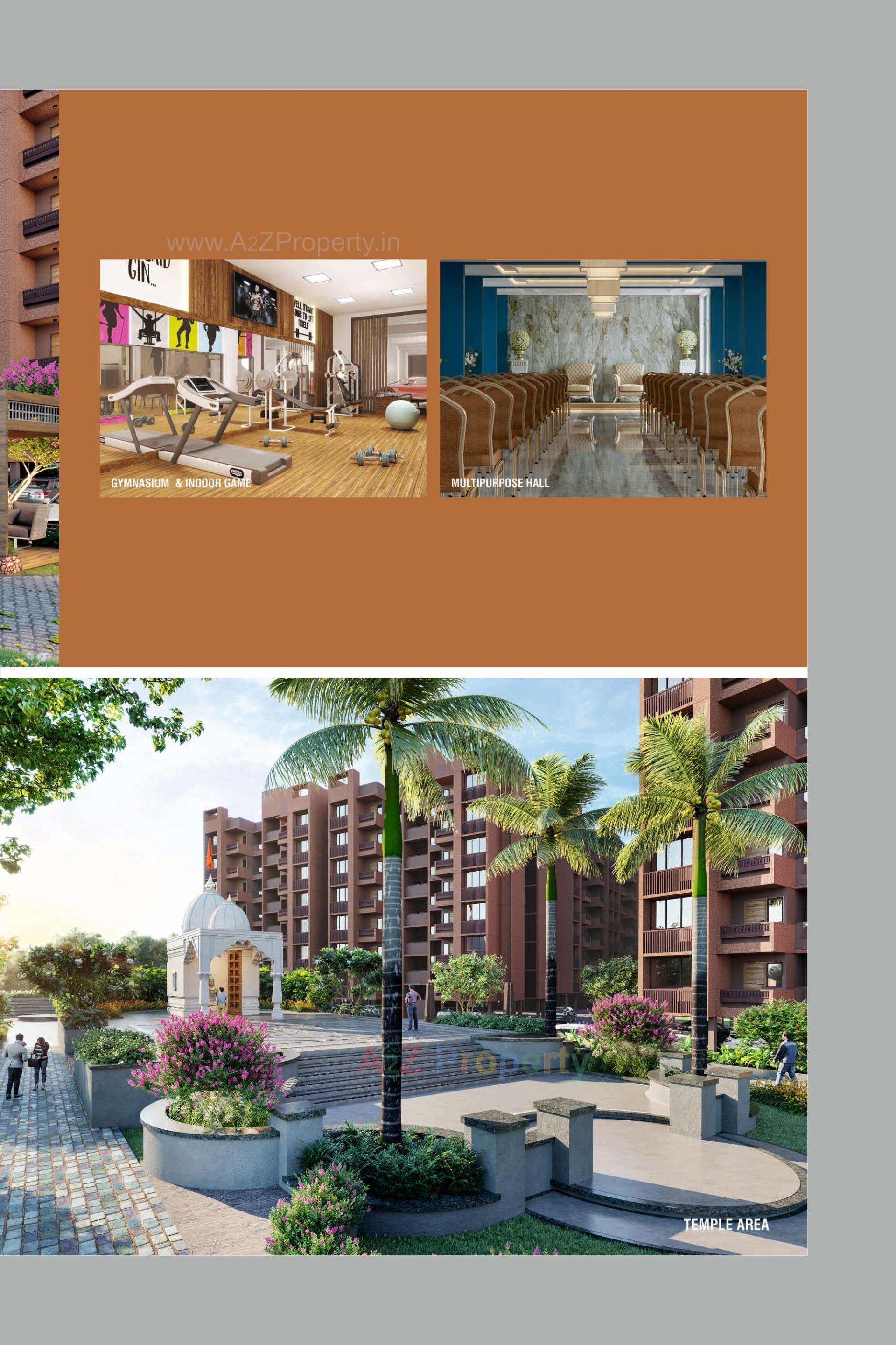 3D Elevation of real estate project Someshwar Garden City located at Nagalpur, Mehsana, Gujarat