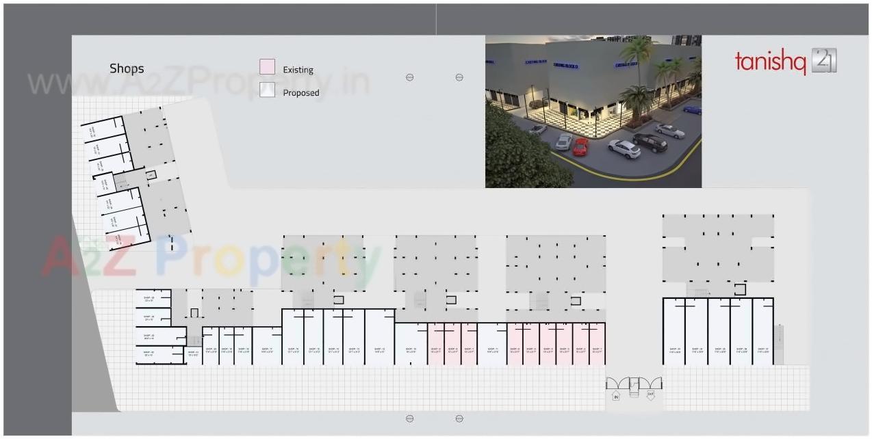 Layout of real estate project Tanishq located at Kadi, Mehsana, Gujarat