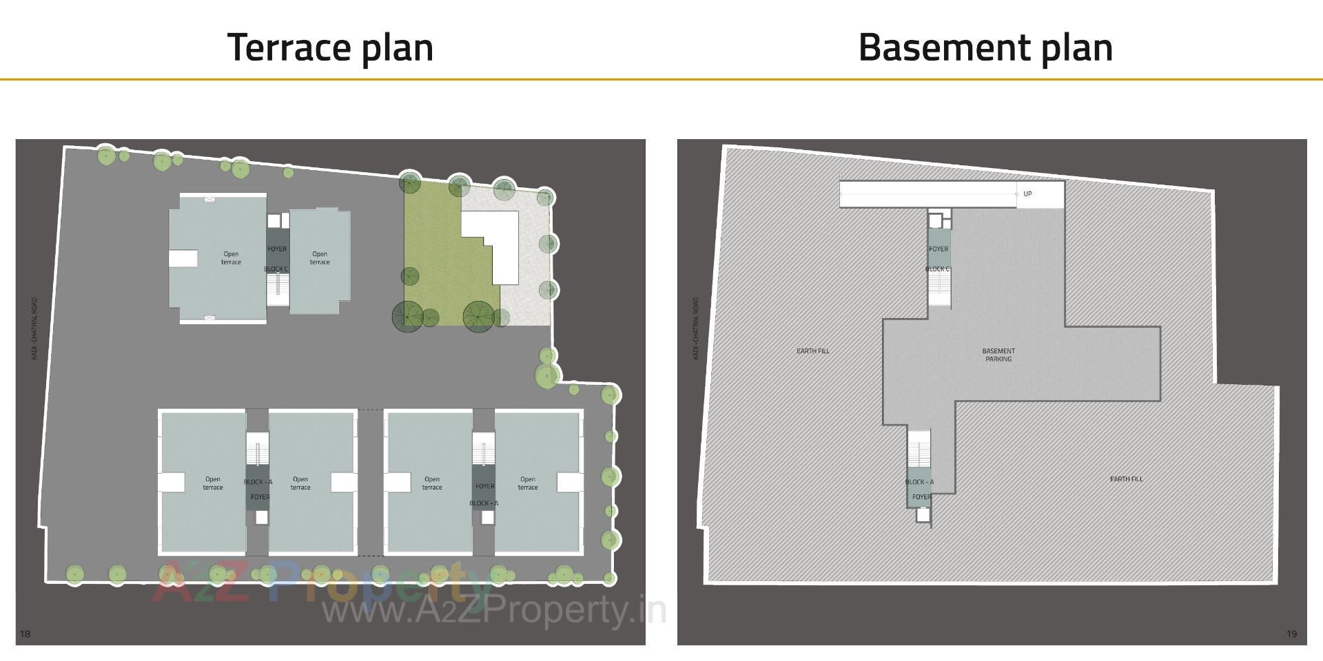 Layout of real estate project Tanishq Prime located at Kadi, Mehsana, Gujarat