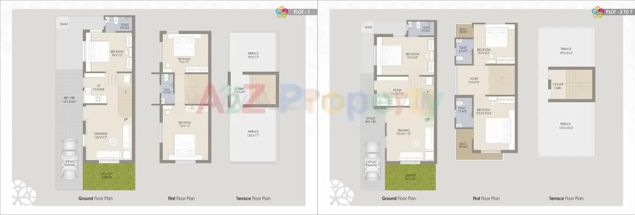 Layout of real estate project The Spenta located at Kadi, Mehsana, Gujarat