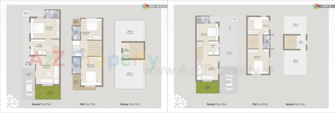 Layout of real estate project The Spenta located at Kadi, Mehsana, Gujarat