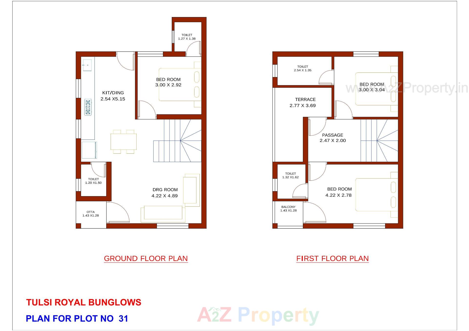 Layout of real estate project Tulsi Royal located at Vadnagar, Mehsana, Gujarat