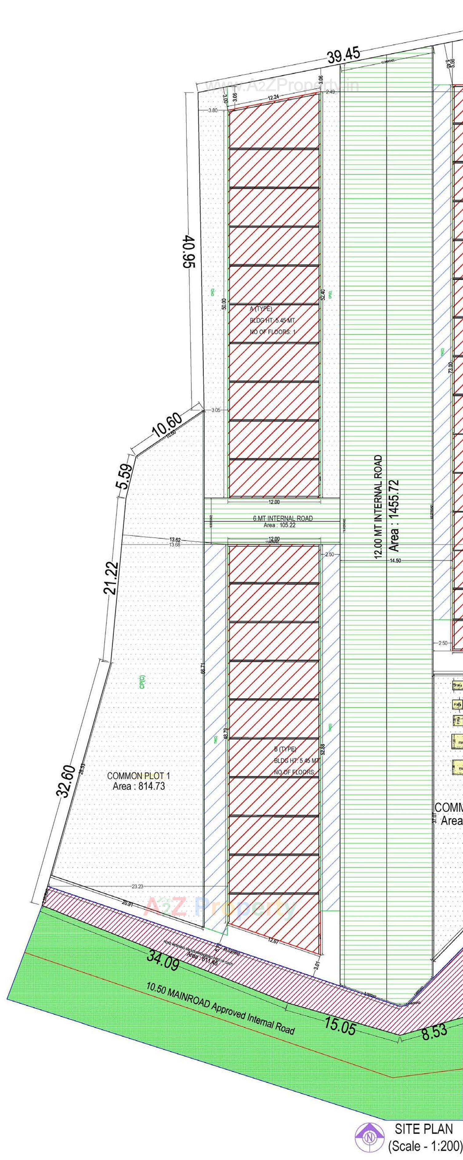 Layout of real estate project Vande Mataram Centre located at Kadi--kasba, Mehsana, Gujarat