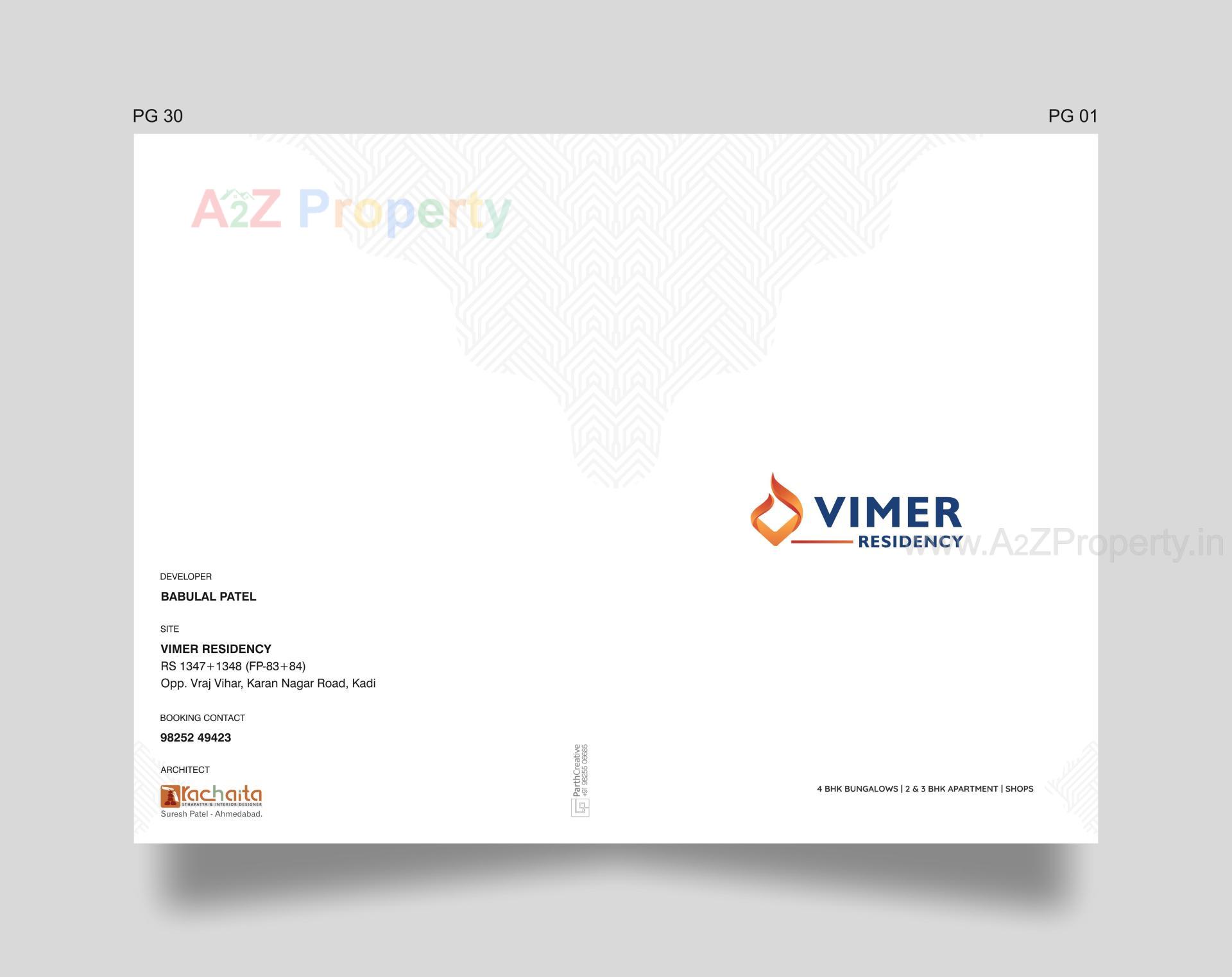  of real estate project Vimer Residency located at Kadi, Mehsana, Gujarat