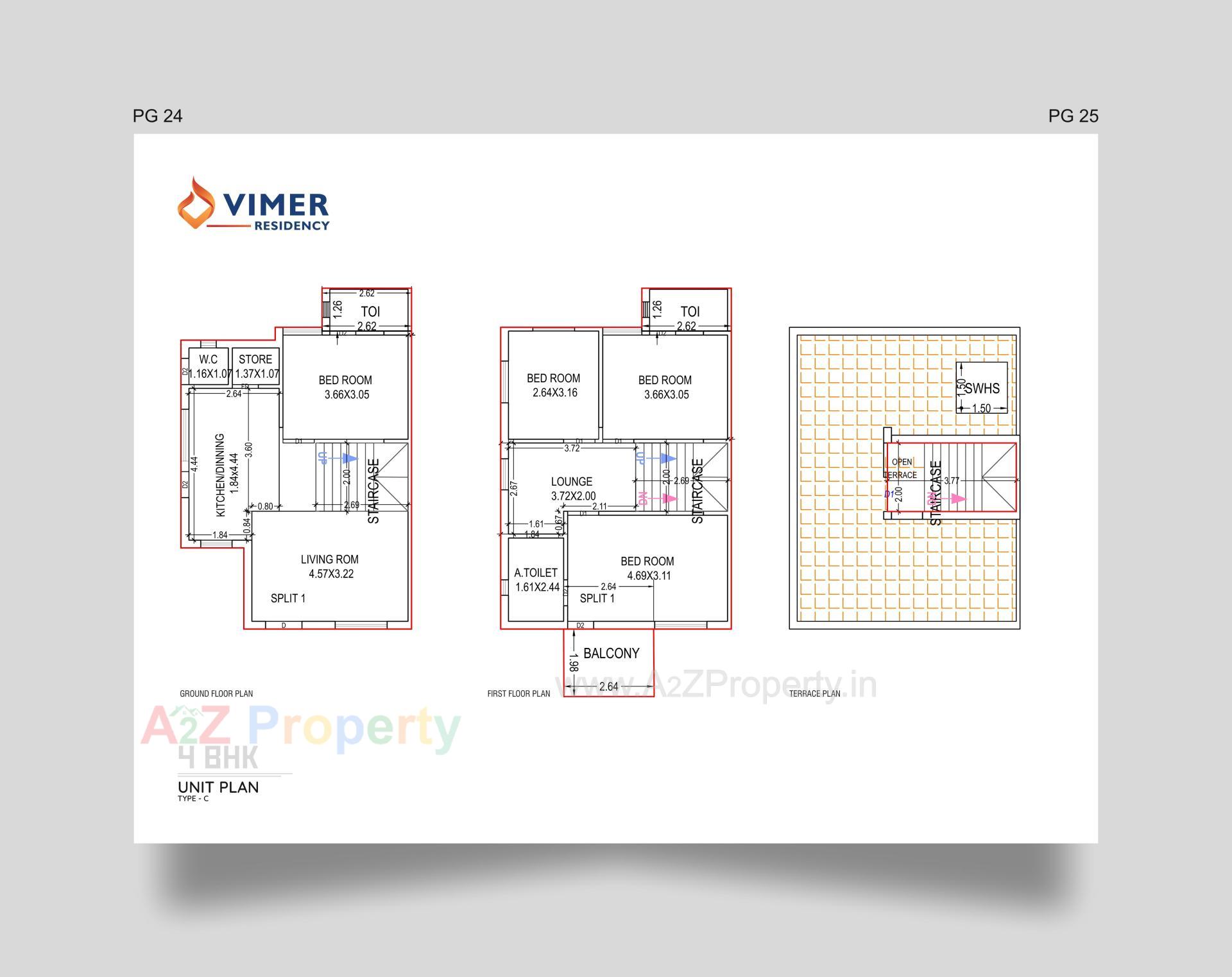Layout of real estate project Vimer Residency located at Kadi, Mehsana, Gujarat