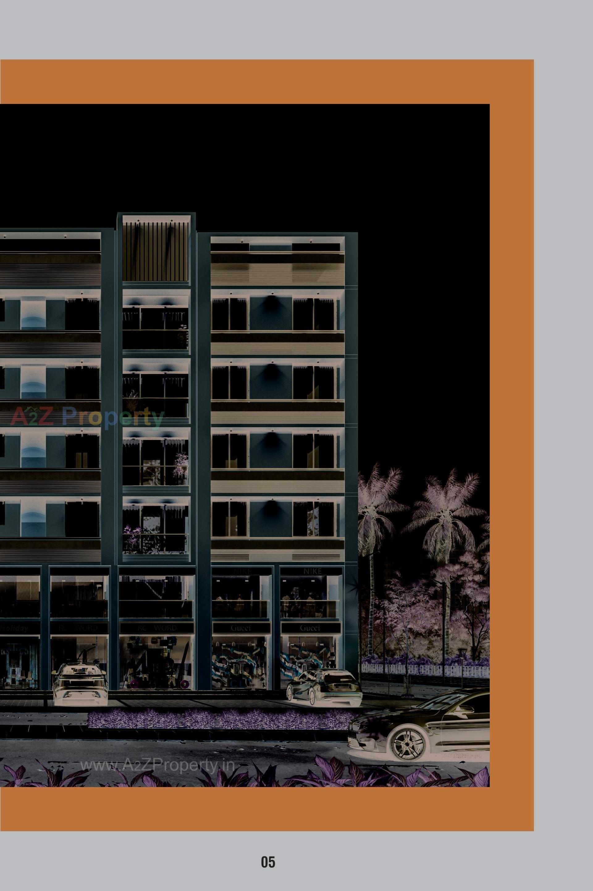 3D Elevation of real estate project Zam Zam Heights located at Mehsana, Mehsana, Gujarat