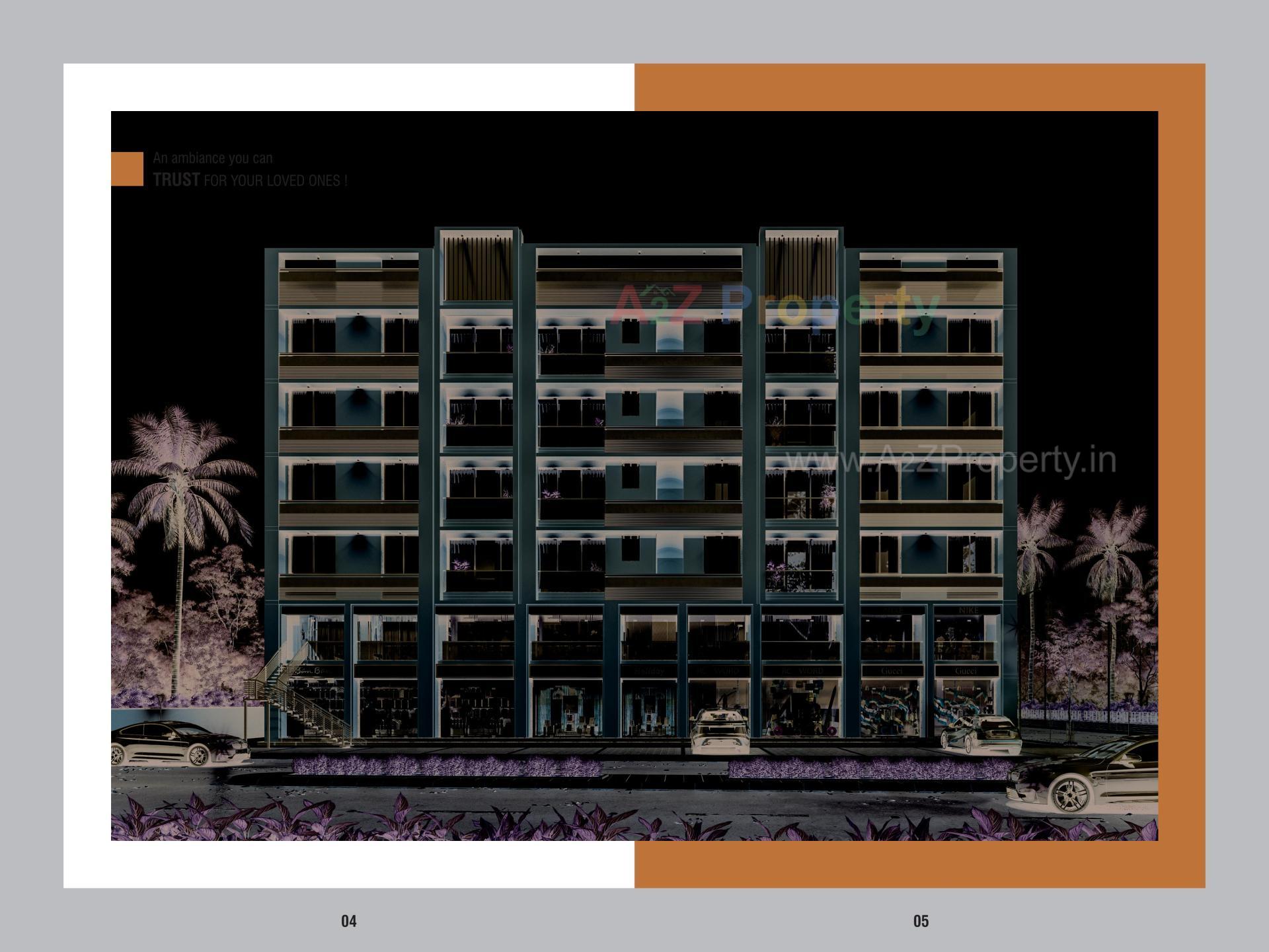 3D Elevation of real estate project Zam Zam Heights located at Mehsana, Mehsana, Gujarat