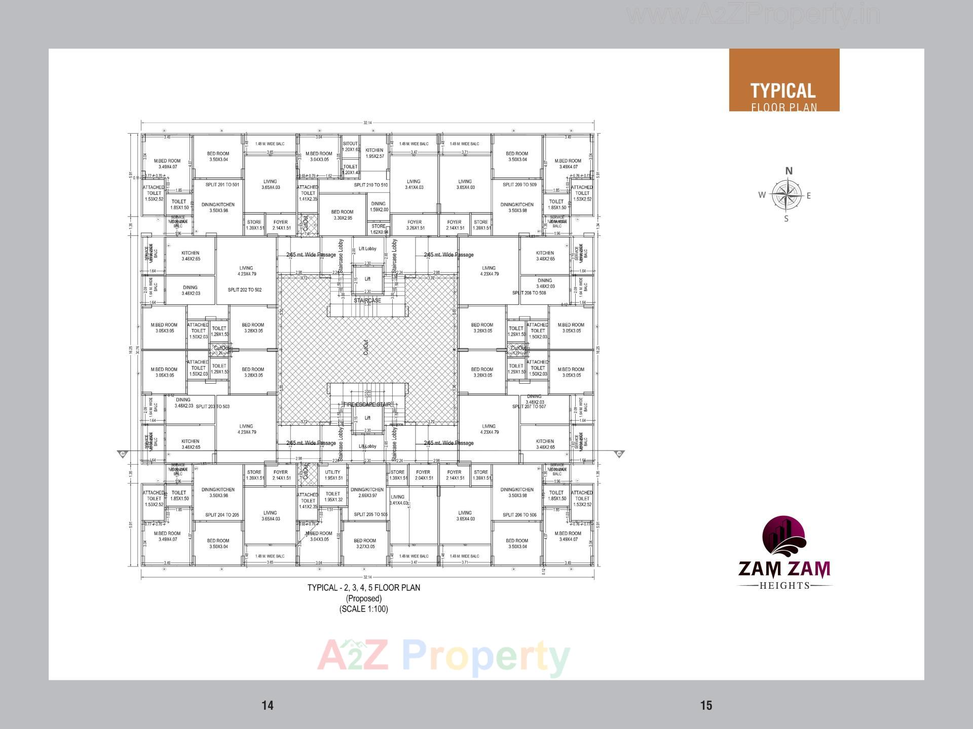 Layout of real estate project Zam Zam Heights located at Mehsana, Mehsana, Gujarat