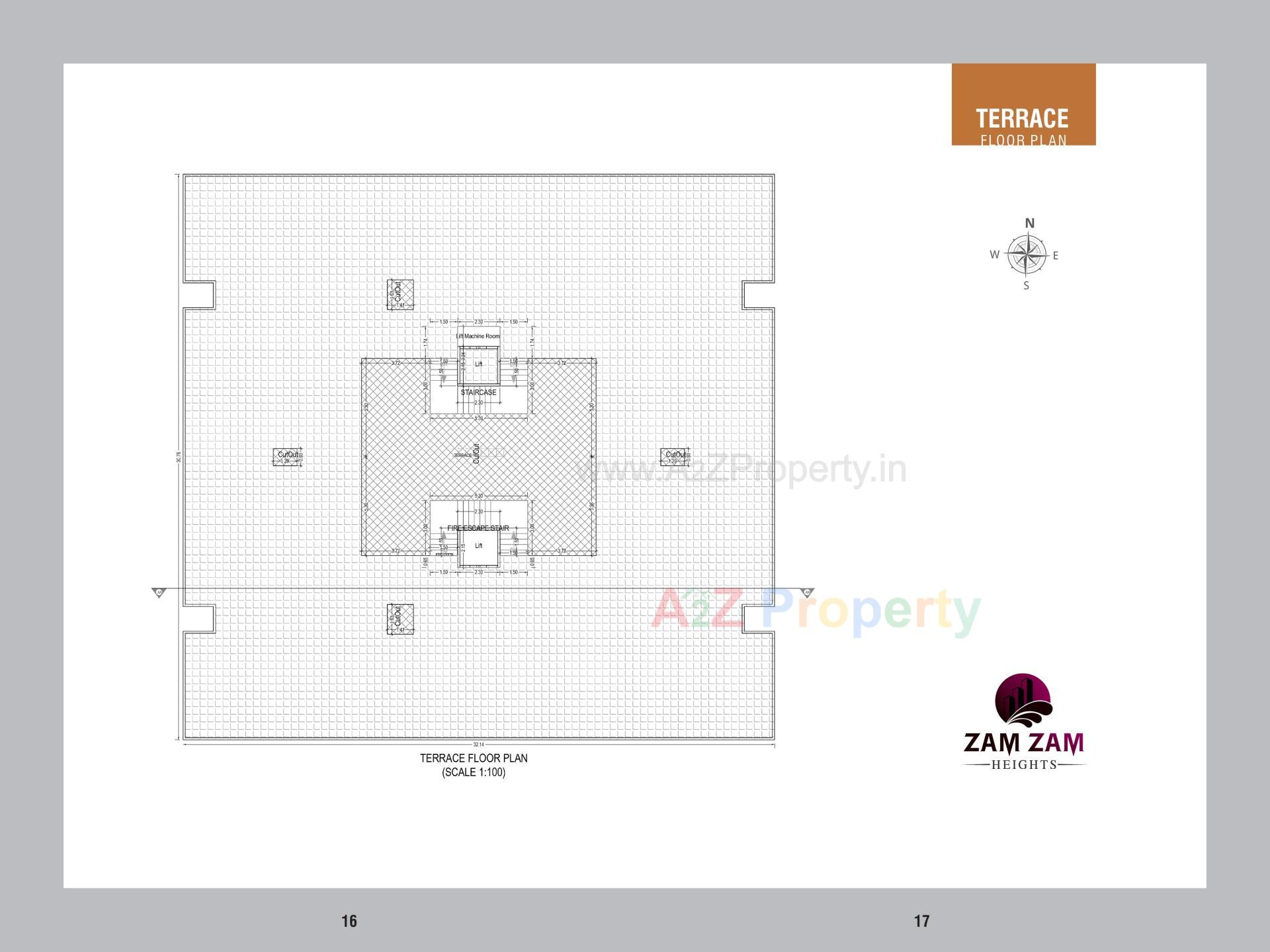 Layout of real estate project Zam Zam Heights located at Mehsana, Mehsana, Gujarat