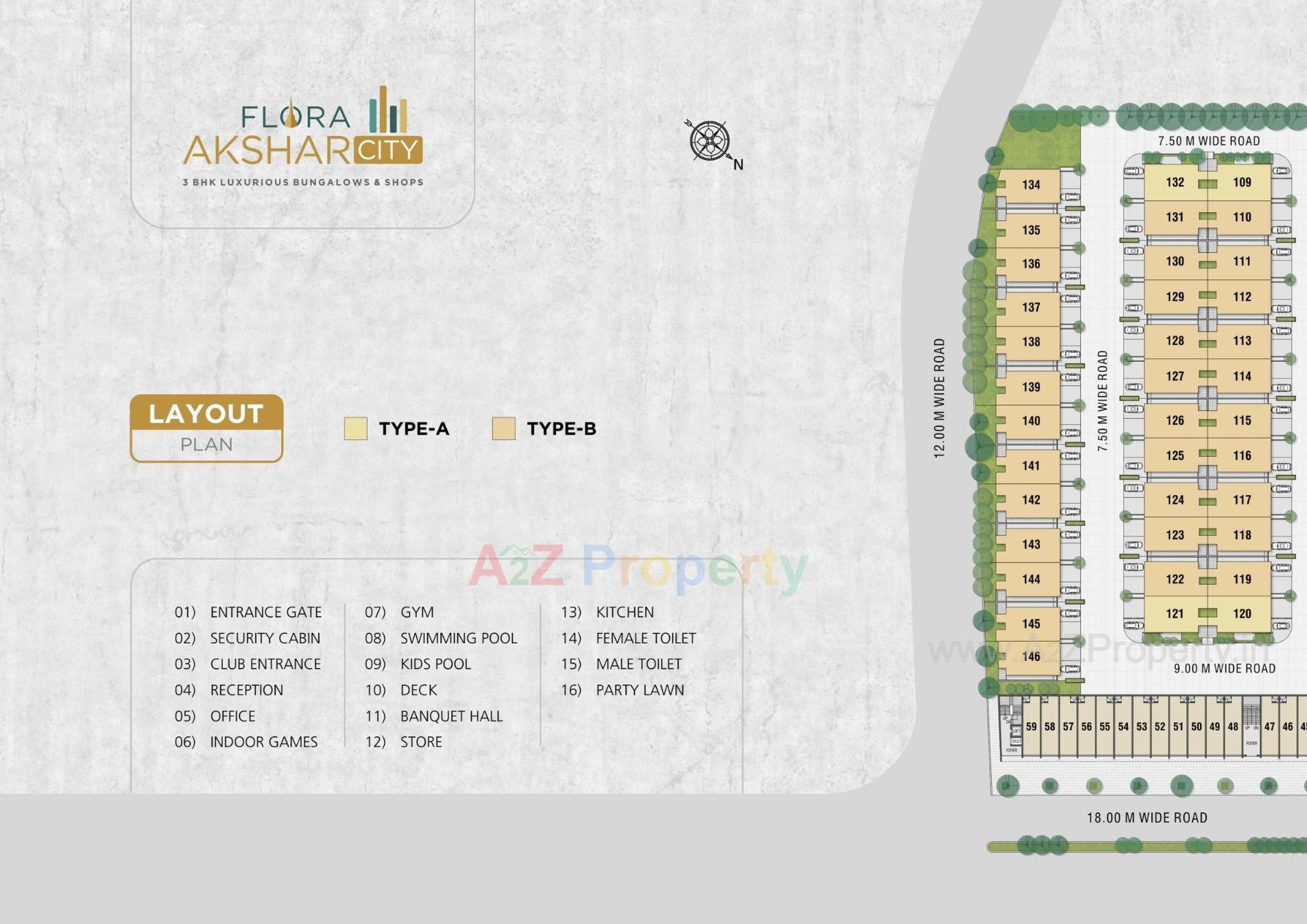 Layout of real estate project Flora Akshar City located at Morbi, Morbi, Gujarat