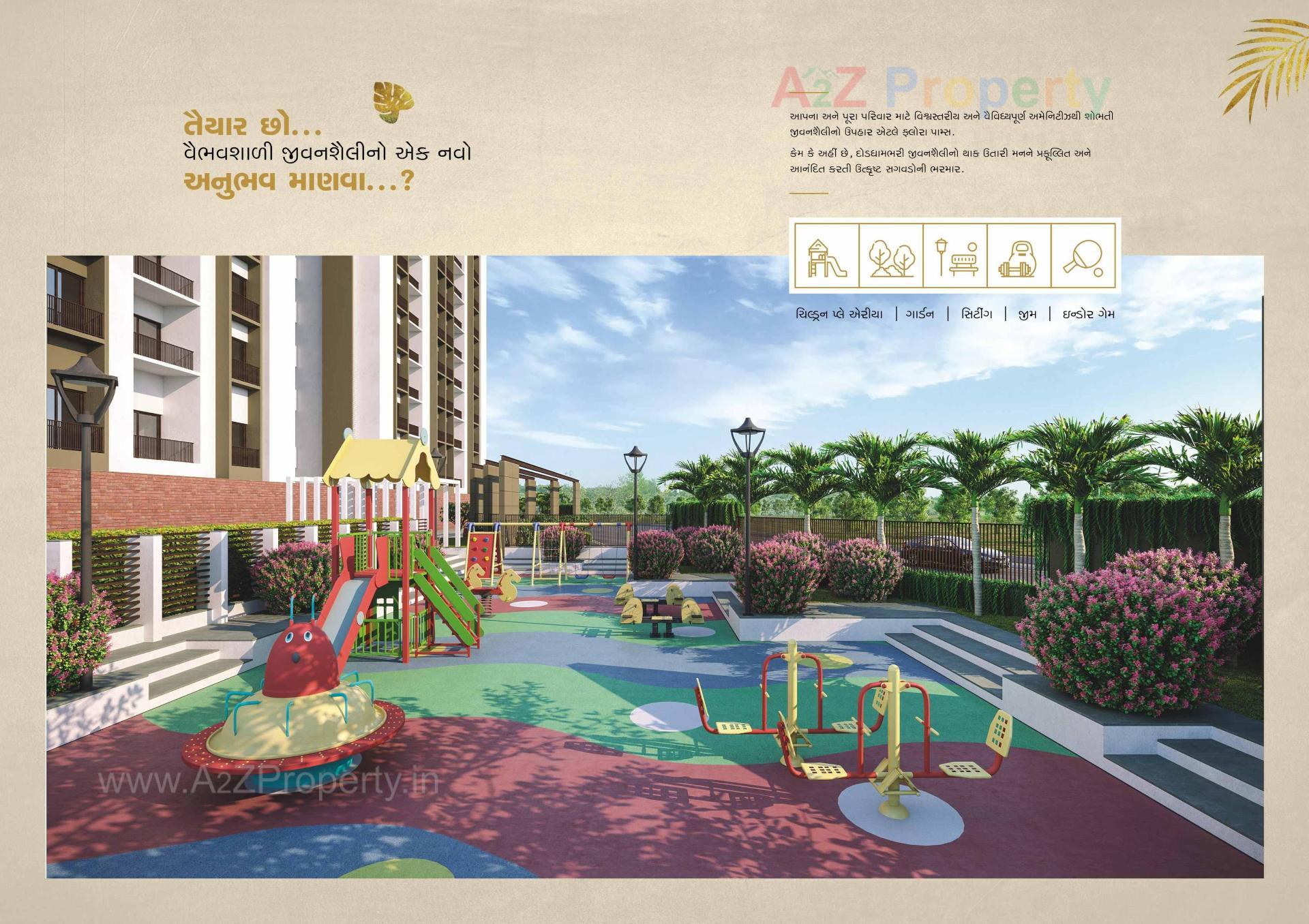 3D Elevation of real estate project Flora Palms located at Morbi, Morbi, Gujarat