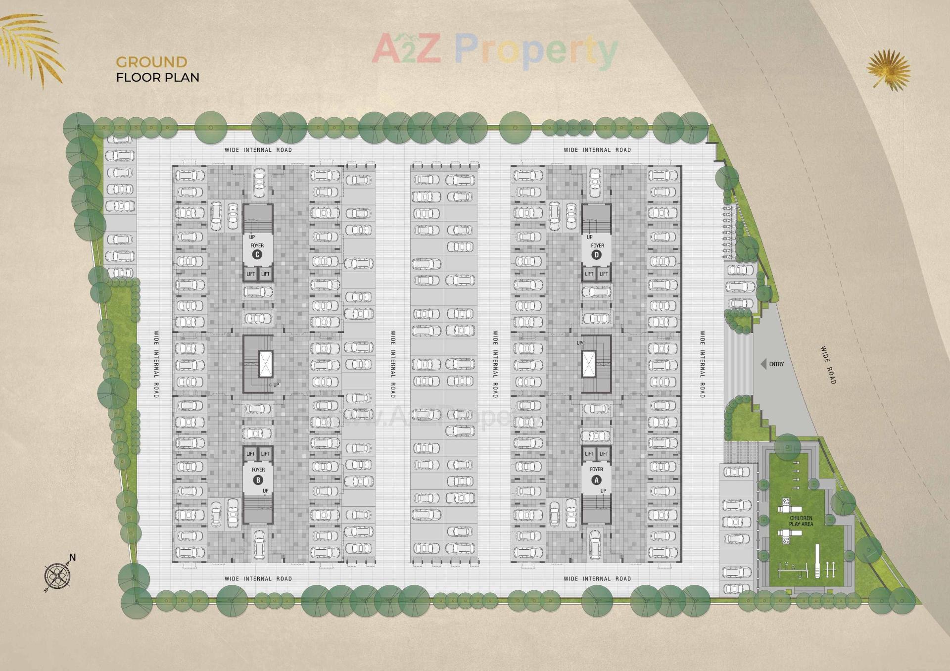 Layout of real estate project Flora Palms located at Morbi, Morbi, Gujarat