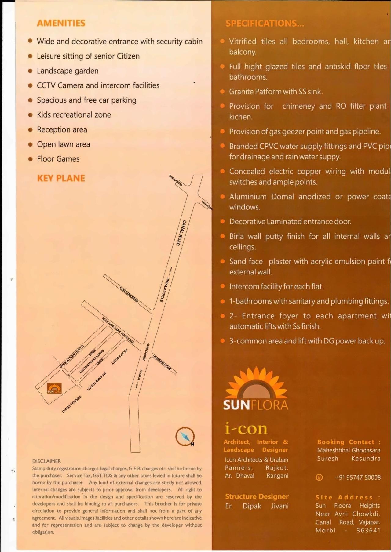  of real estate project Sunflora Heights located at Vajepar, Morbi, Gujarat
