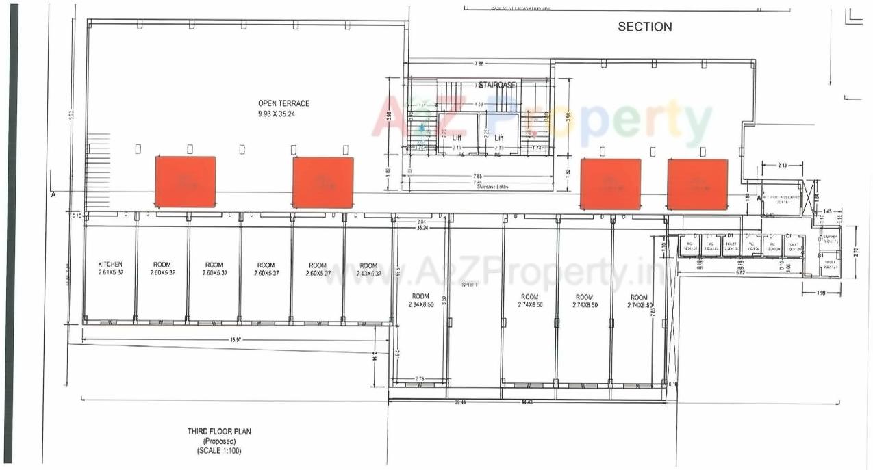Layout of real estate project Yogi Plaza located at Khodiyar, Morbi, Gujarat