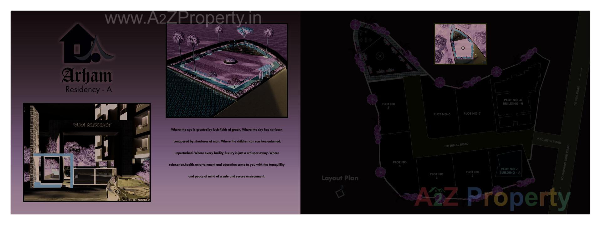  of real estate project Arham Residency located at Chovisi, Navsari, Gujarat