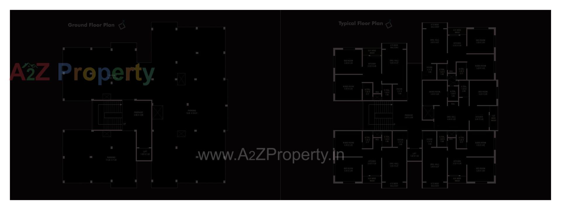 Layout of real estate project Arham Residency located at Chovisi, Navsari, Gujarat