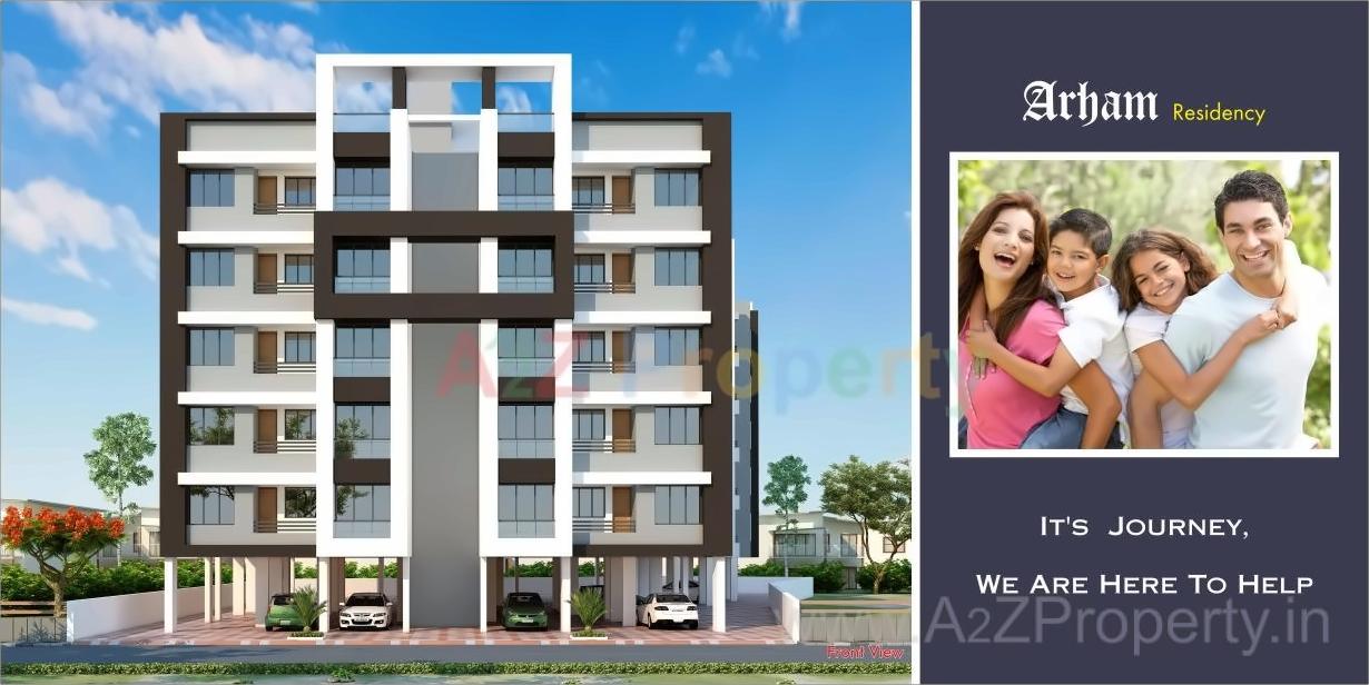 3D Elevation of real estate project Arham Residency located at Chovisi, Navsari, Gujarat