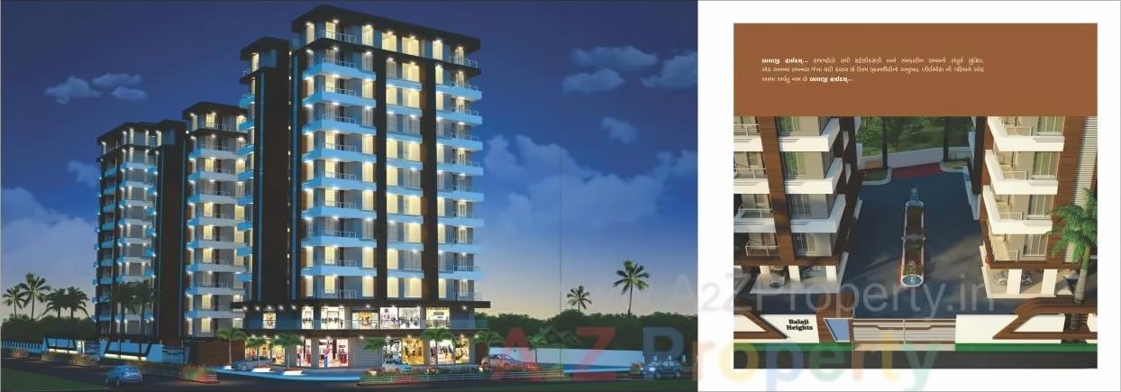 3D Elevation of real estate project Balaji Heights located at Desra, Navsari, Gujarat