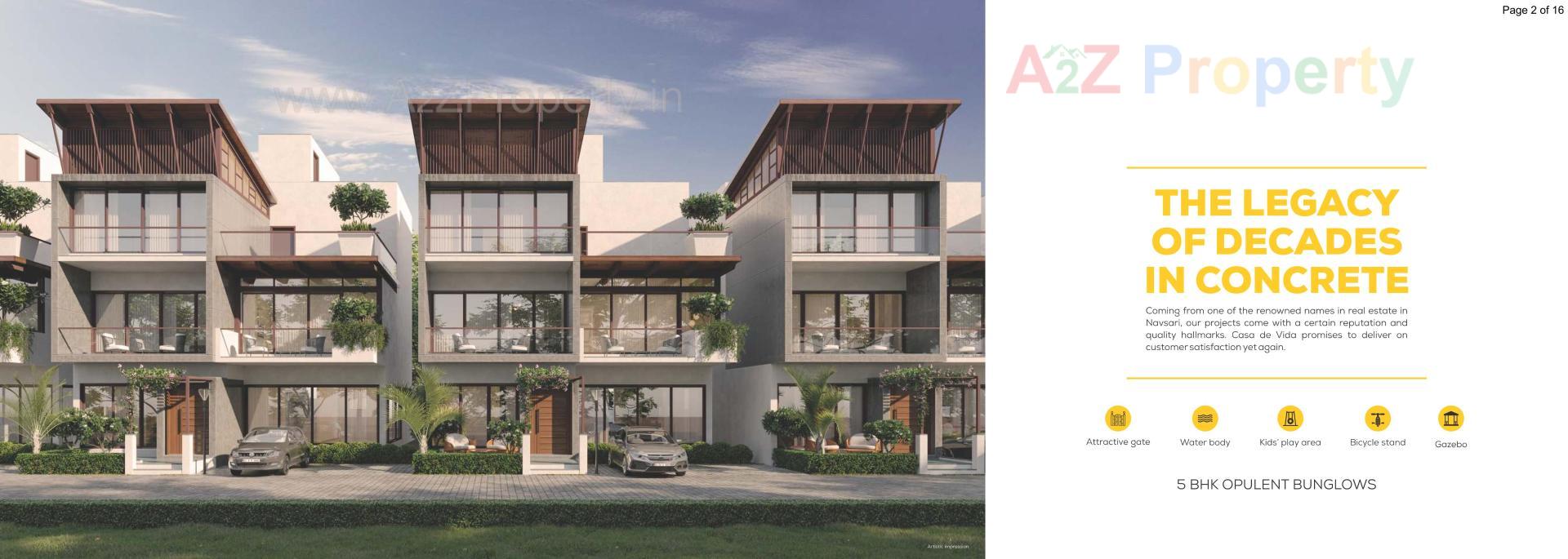 3D Elevation of real estate project Casa De Vida located at Vijalpore, Navsari, Gujarat