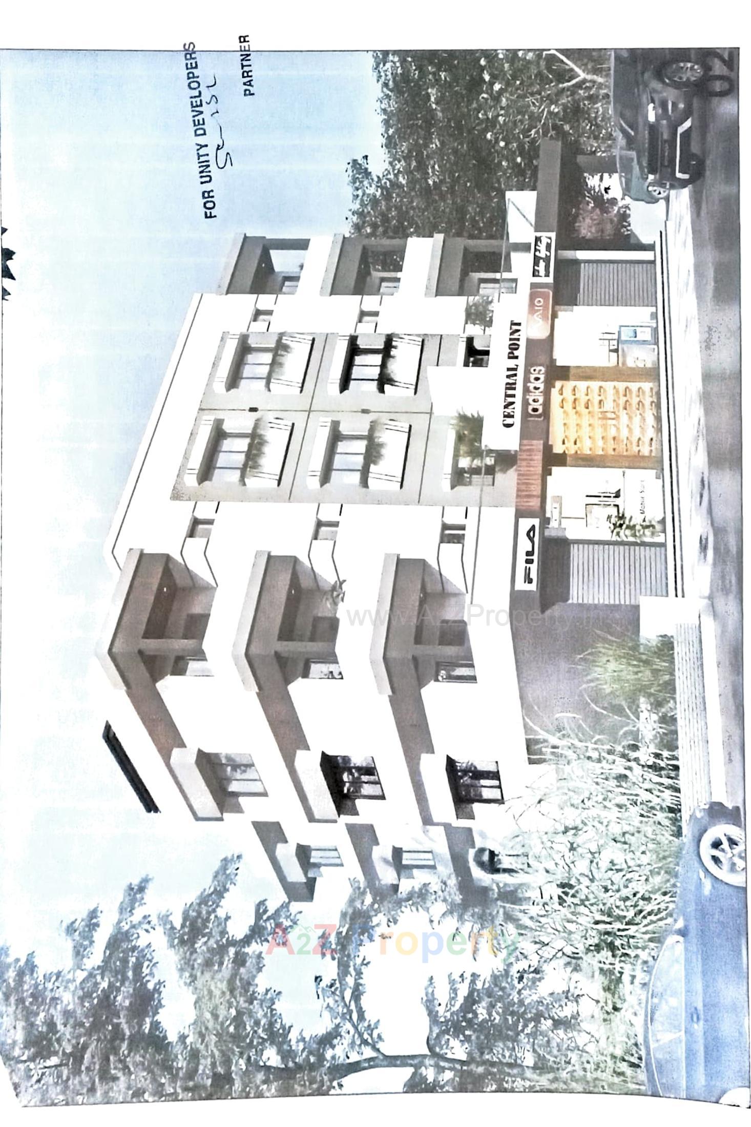 3D Elevation of real estate project Central Point located at Gandevi, Navsari, Gujarat