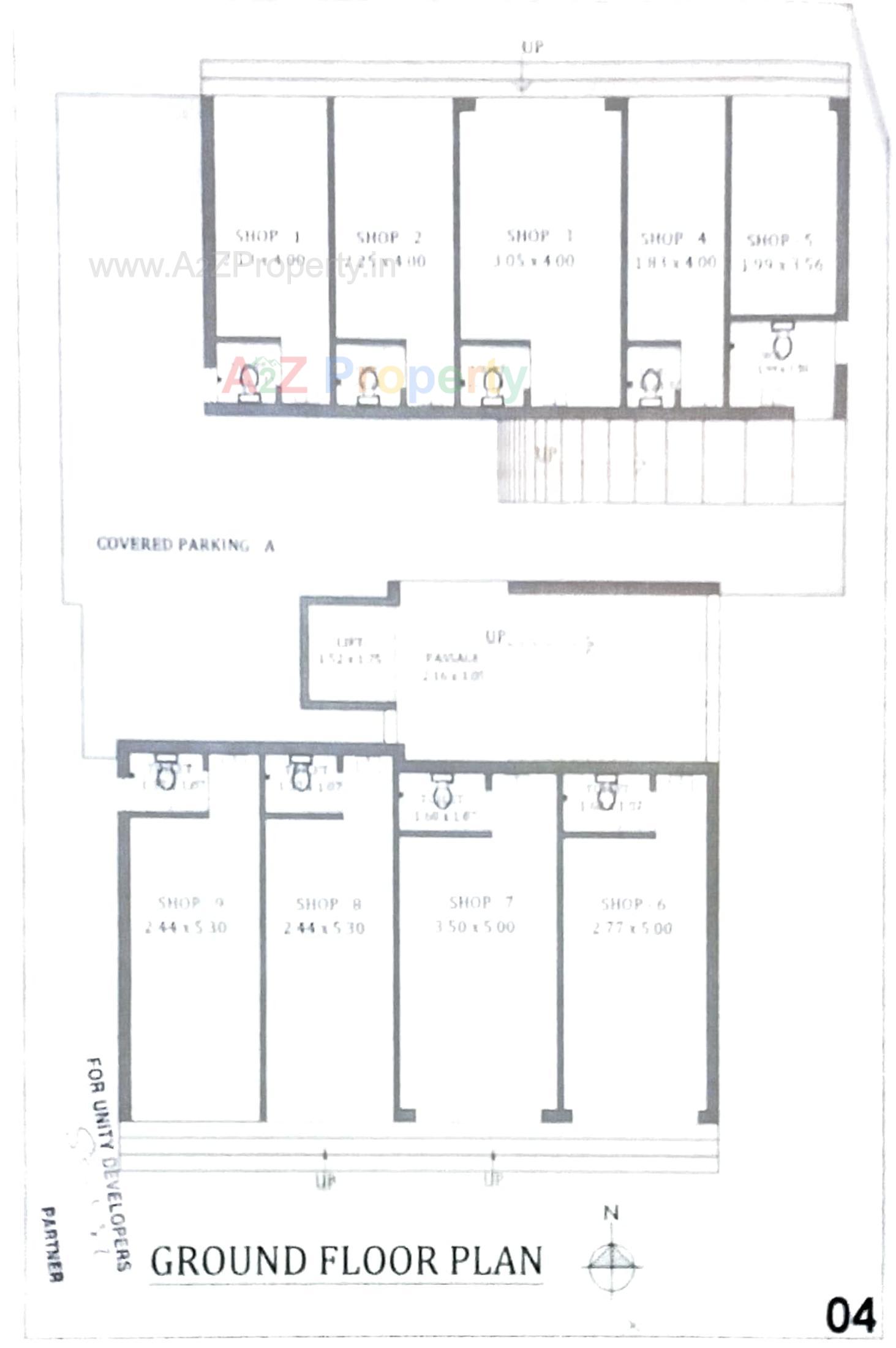 Layout of real estate project Central Point located at Gandevi, Navsari, Gujarat